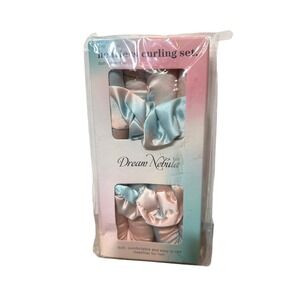 Dream Nebula Satin Heatless Curling Set Soft Cotton Fiber Includes Scrunchies